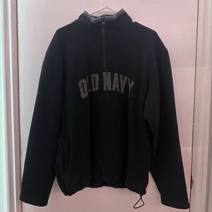 Old Navy Men's Black Zip-Up Sweater